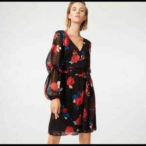 Club Monaco Floral Wrap Dress